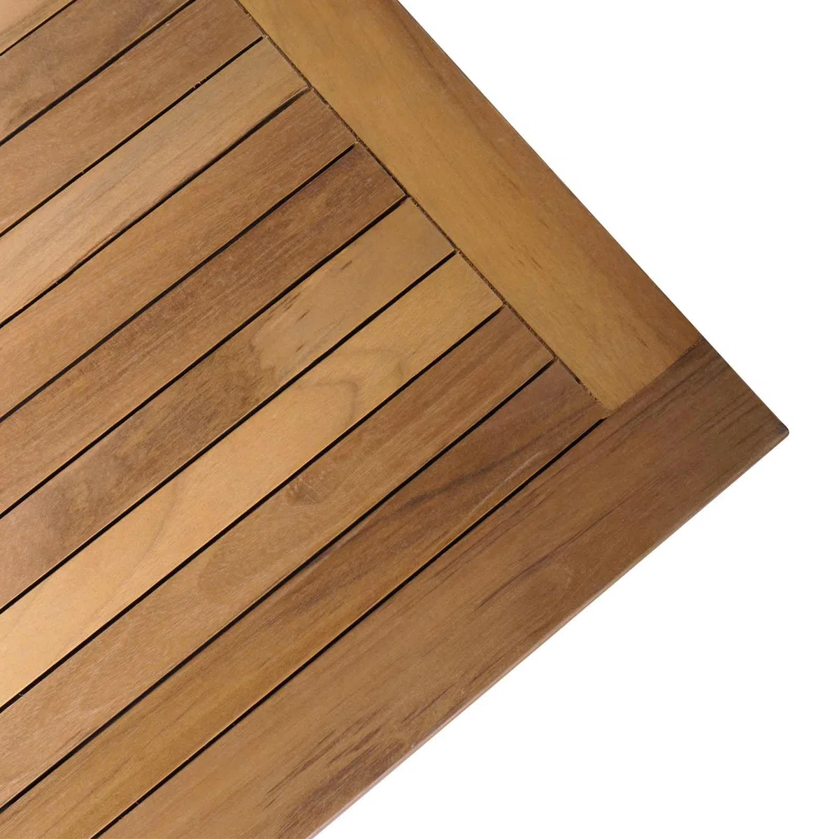 vidaXL Mesa de Jardín Marrón Madera Maciza de Teca, Conjunto de Muebles de Jardín, Mesa Rectangular de Teca, Asientos Modernos, Resistente al Clima, Estilo Patios