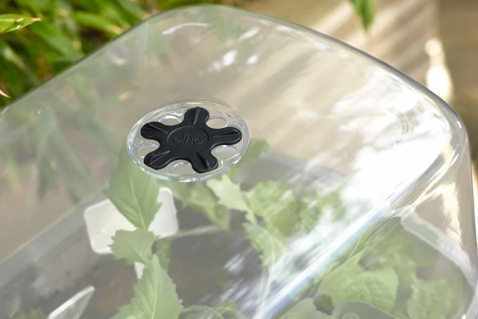 Elho Noa Grow Table 80 - Jardinera por Cultívalo tú Mismo - Ø 78.5 x H 34.2 cm - Living Black
