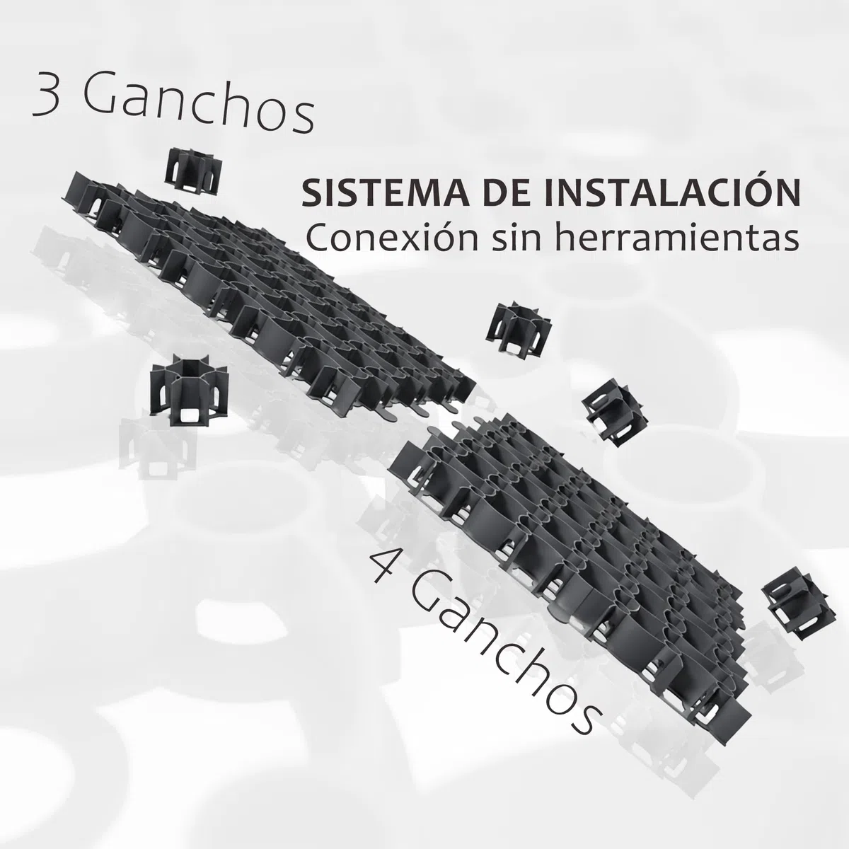 GARDENIX Rejilla de césped, 8 unidades, 50 x 50 cm, 2,00 m², panal de césped, parking o césped, rejilla de grava, color verde
