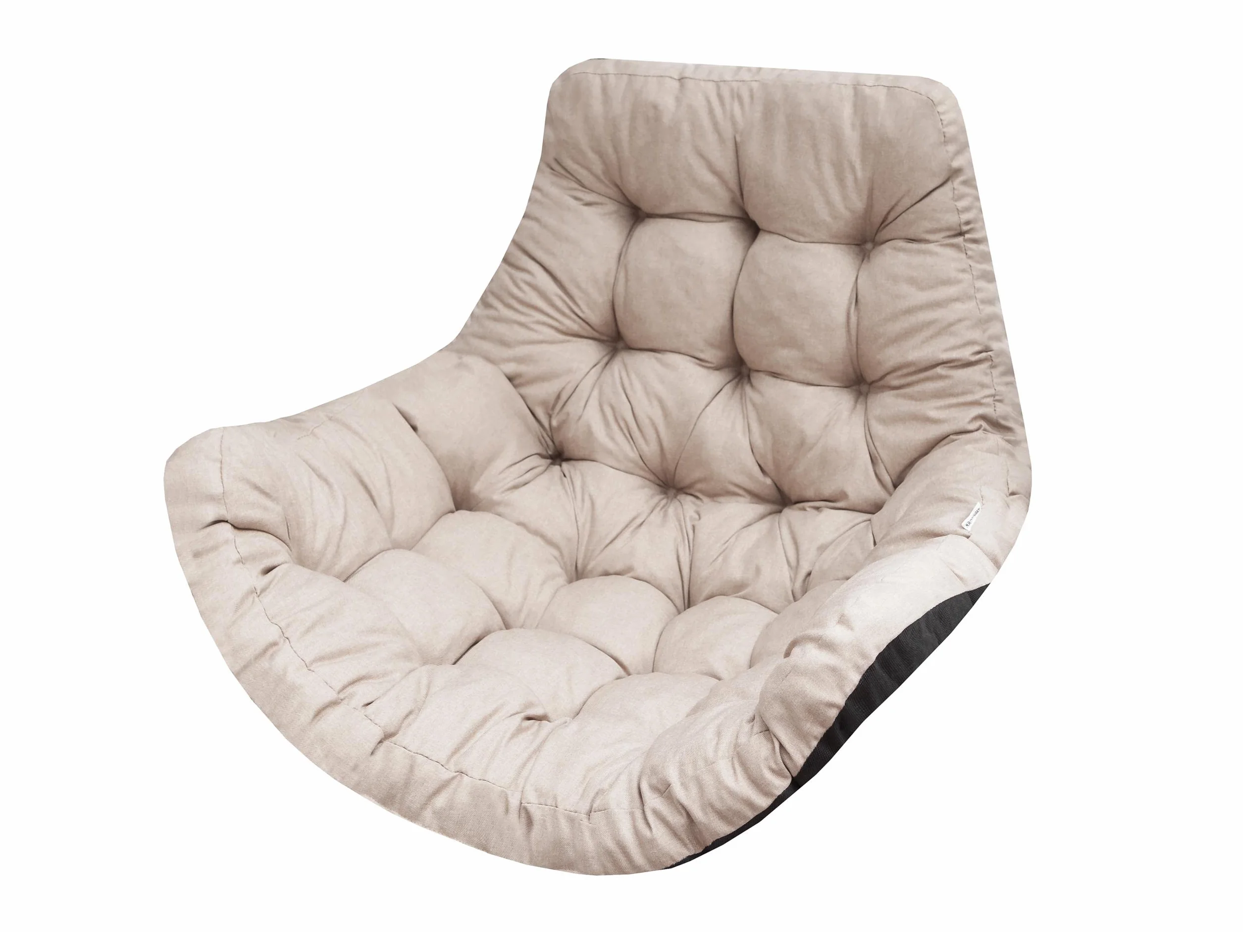 Cojín de Silla de Hamaca 100x120 cm, Beige (Ecolen), Columpio Silla Cojín de Respaldo, Cojines de Exterior/Interior