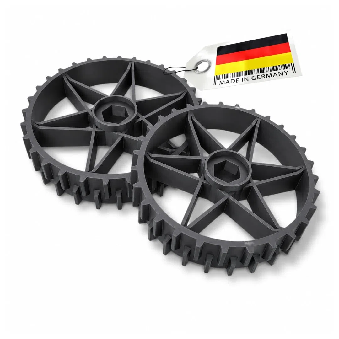 Juego de 2 ruedas motrices compatibles con Gardena R38Li R40Li R50Li R70Li R80Li Husqvarna Automower 105/305 / 308 ¡Más agarre!