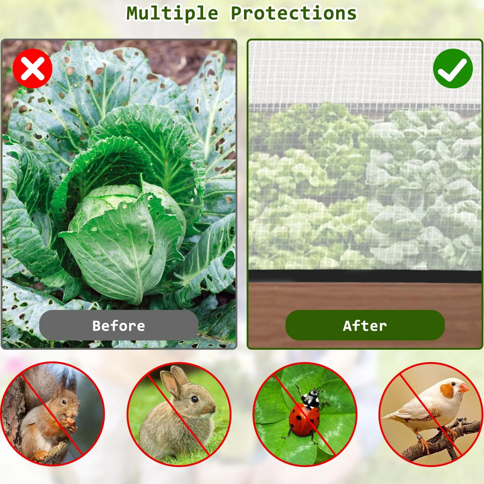 Invernadero Túnel, 114,3 x 55,9 x 40,6 cm Mini Invernadero Pop Up Cubierta de Plantas de Jardinería Portátil Pequeña PVC con Puerta con Cremallera para Proteger Las Verduras y Frutas de los Animales