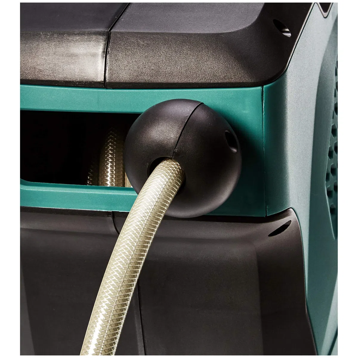 Amazon Basics Enrollador automático de manguera para pared, Negro Verde, 15 m
