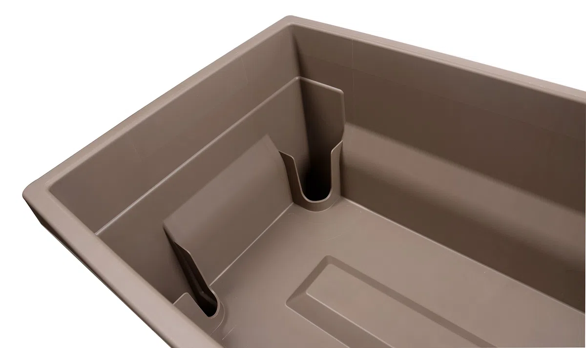 EDA Plastiques Contenedor para huerto urbano, Végétale City, 13923 BR,T CX4 76 x 38,5 x 68 cm