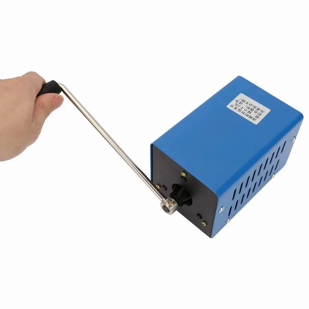 Generador manual de alta potencia, 20W dinamotor de emergencia con carga USB portátil, bajo nivel de ruido, para operaciones de campo/entrenamiento de supervivencia/comunicación de emergencia