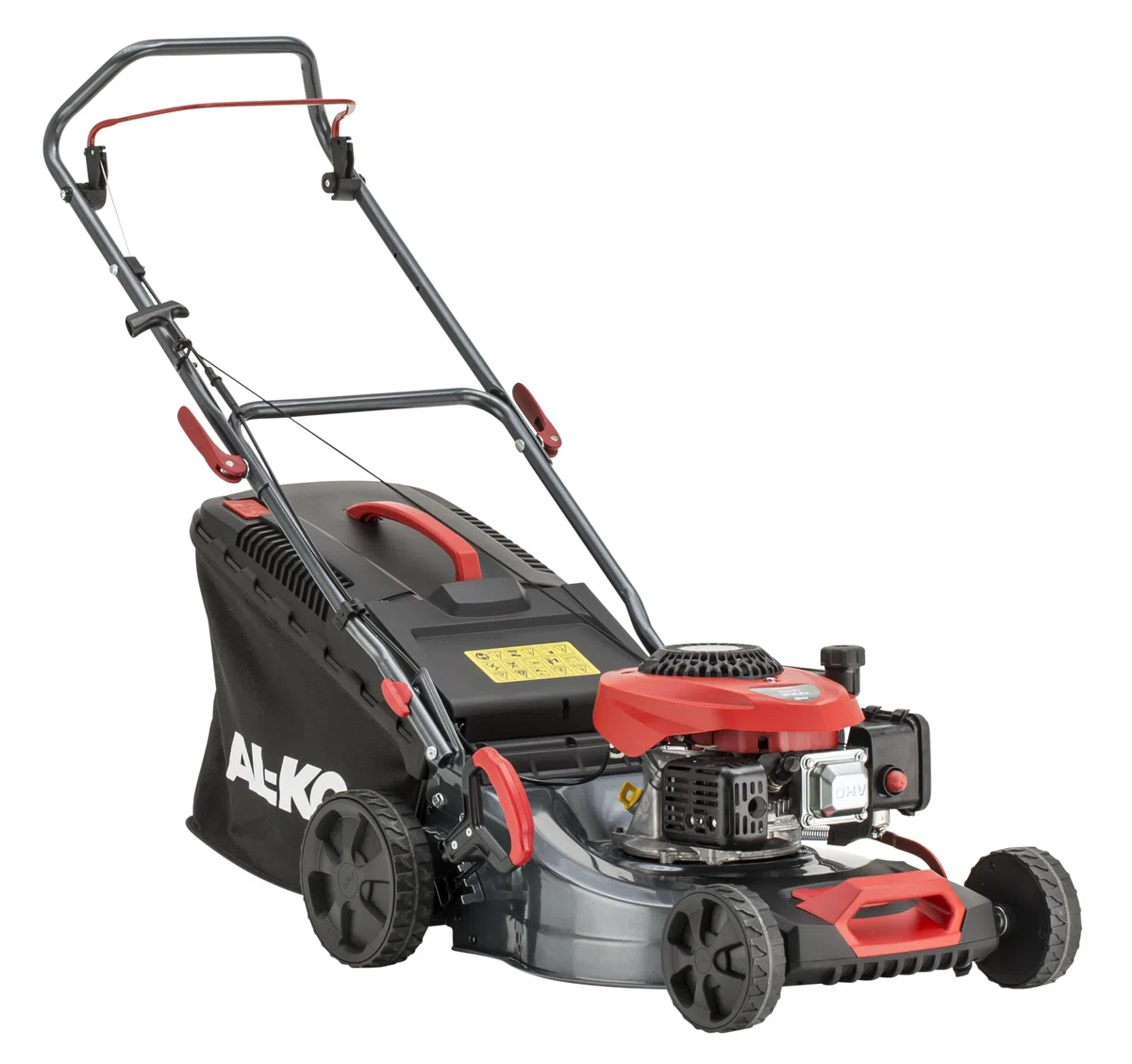 AL-KO Cortacésped de Gasolina Easy 4.16 P-D, Ancho de Corte de 41 cm, Potencia de Motor de 1,2 kW, Ajuste de Altura de Corte Central, Carcasa de Chapa de Acero, para césped de hasta 600 m²