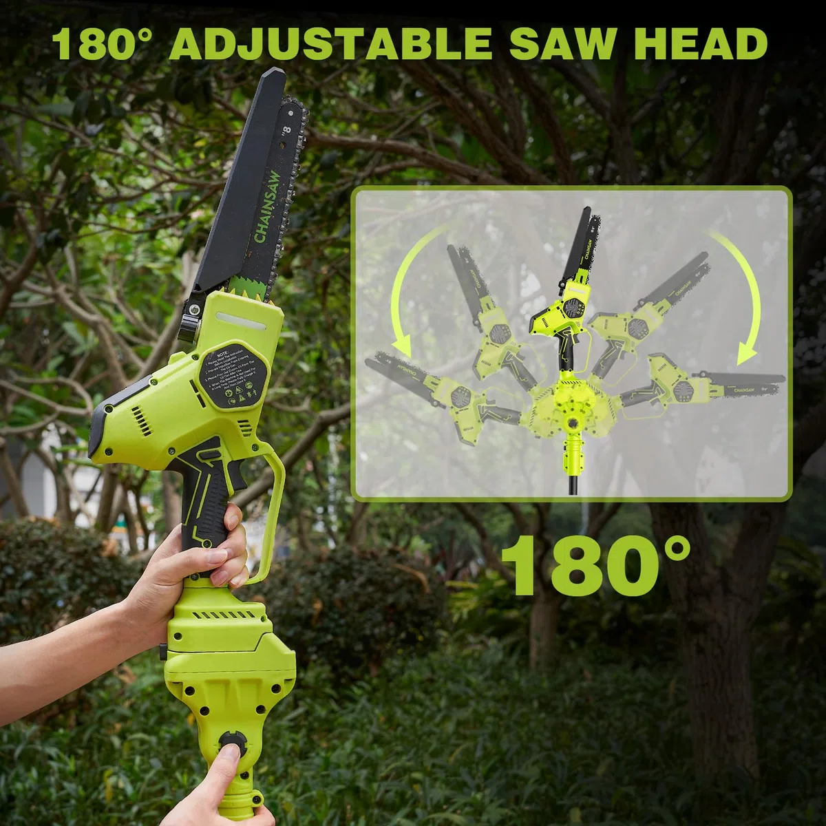 Supstable Mango telescópico, barra telescópica para podadora con batería, compatible con motosierra Supstable Mini batería, sin batería ni motosierra