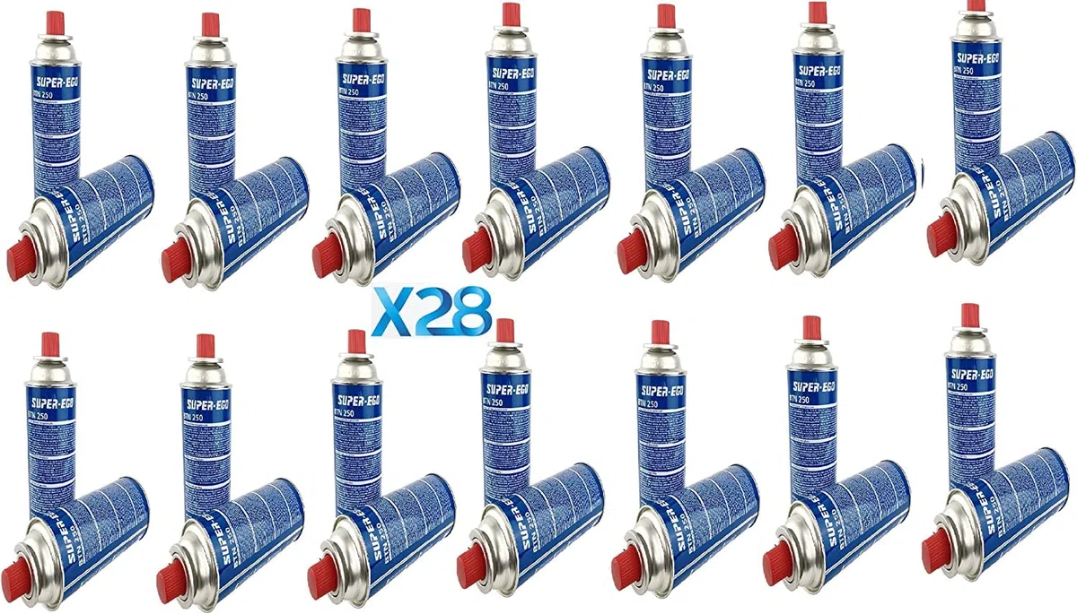 Caja de 28 Cartuchos de válvula Gas butano B-250 Butsir