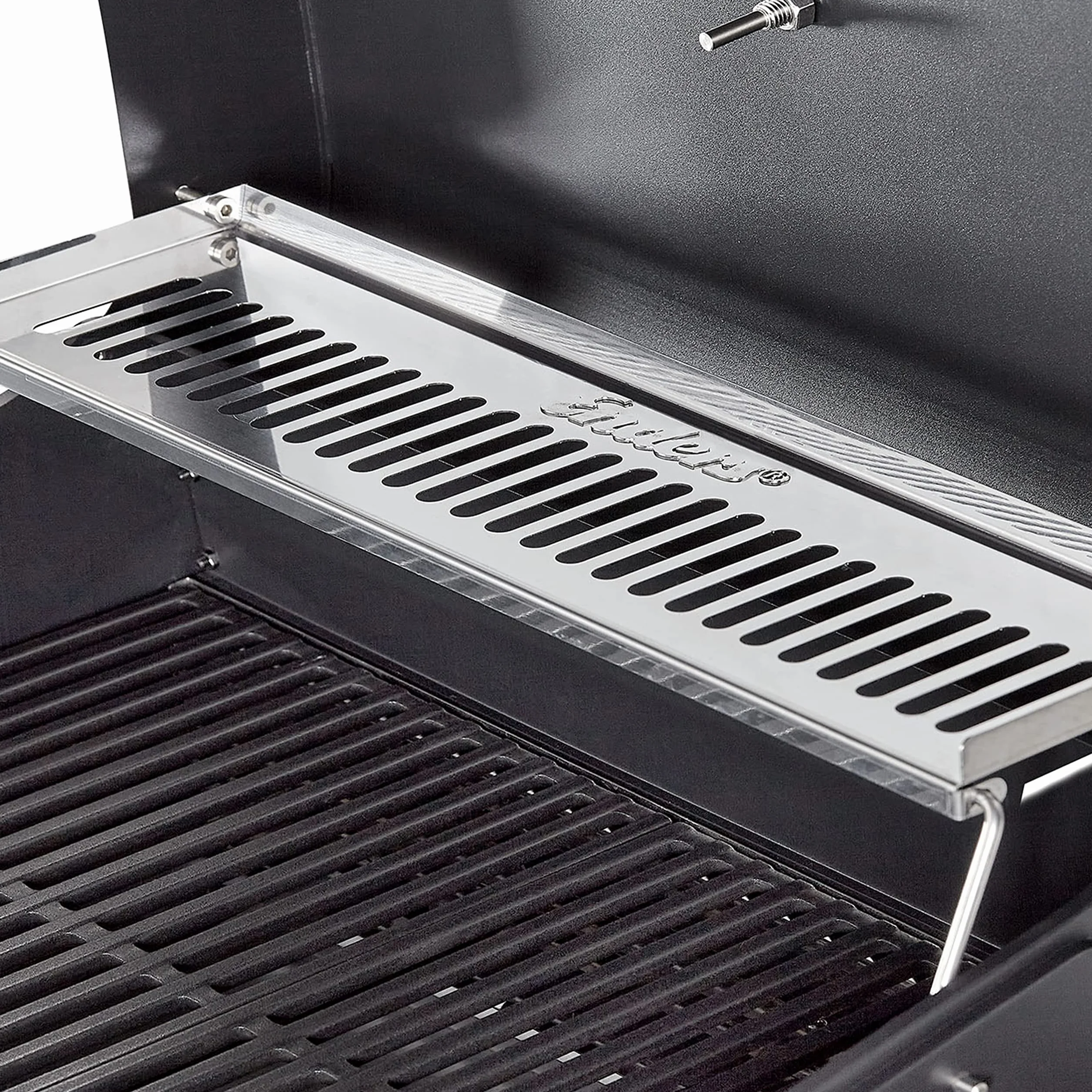 Enders eCRAVE Parrilla eléctrica de exterior, Parrilla de hierro fundido, Carro de parrilla con mucho espacio de almacenamiento, 2 potentes elementos, compacta, 103 x 51,5 x H 99 cm