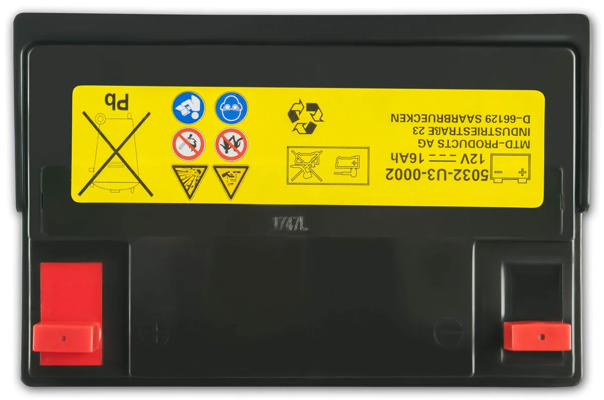 ARNOLD AZ100 - Batería AGM 12 V 16 AH 280 CCA para cortacésped