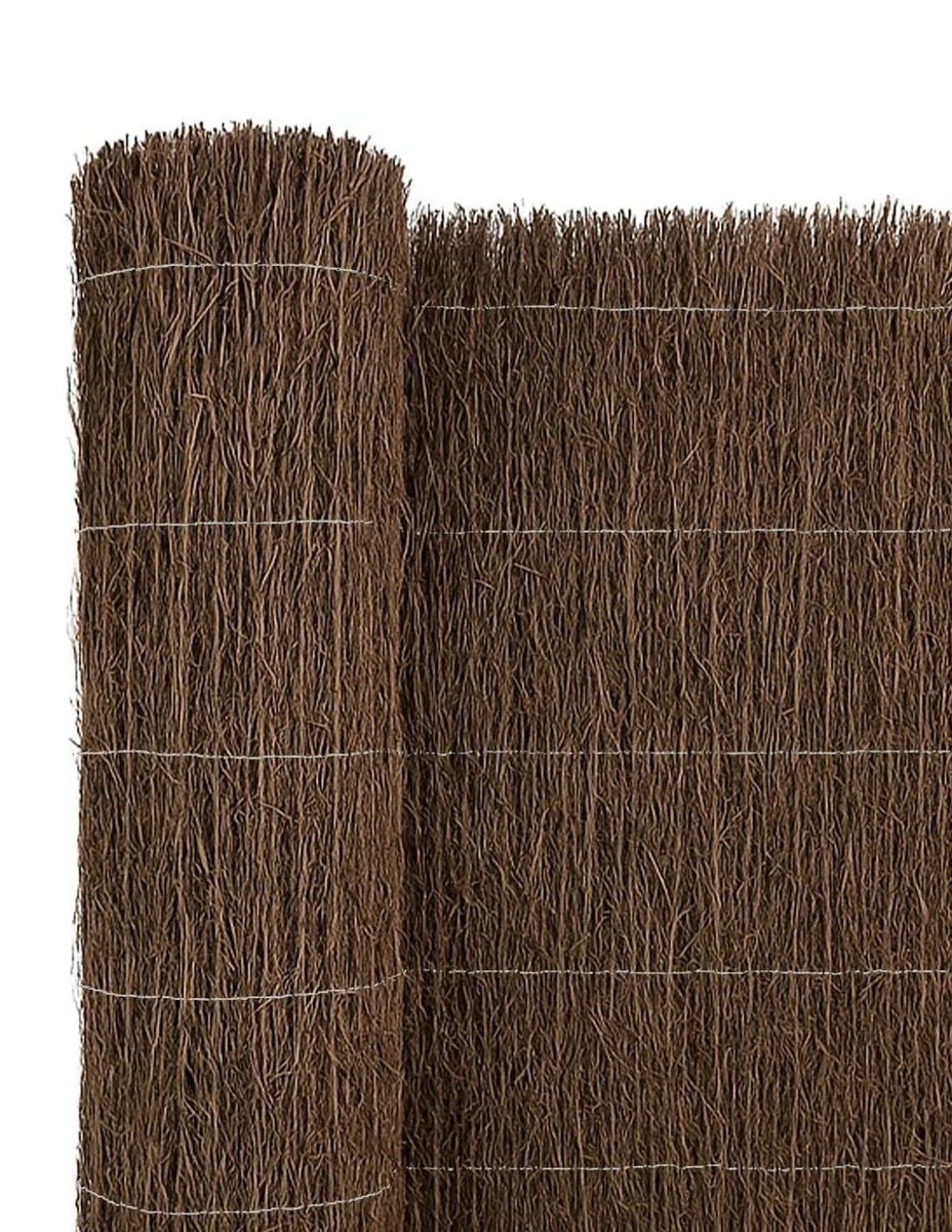 JARDIN202 - Cerramiento de Brezo Natural Alta Densidad 1800g/m² Ocultación 80% para Jardín, Terraza o Balcón, Cosido con Alambre Galvanizado | 1x5m