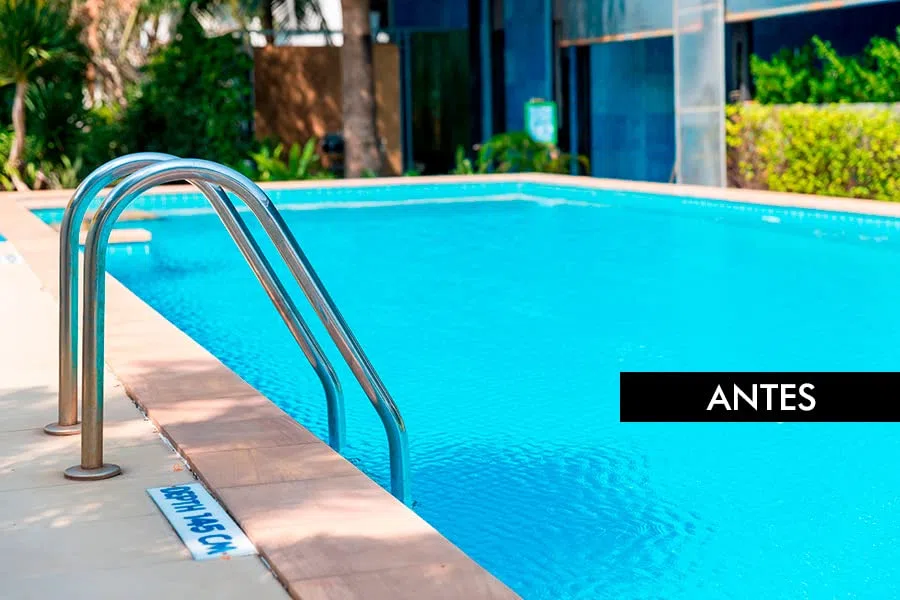 Renomax - Renovador de Bordes de Piscina Antideslizante, Acabado Blanco Mate | Pintura Borde Piscina Alta Resistencia al Cloro y a la Intemperie | Fácil de Aplicar y Secado Rápido