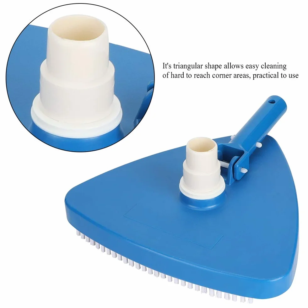 Piscina Triangular Boca de aspiración portátil ponderado de vacío Triangular de Succión Piscina Útiles de Limpieza para la Cabeza del Cepillo para Piscinas Piscinas estanques de Peces de Agua