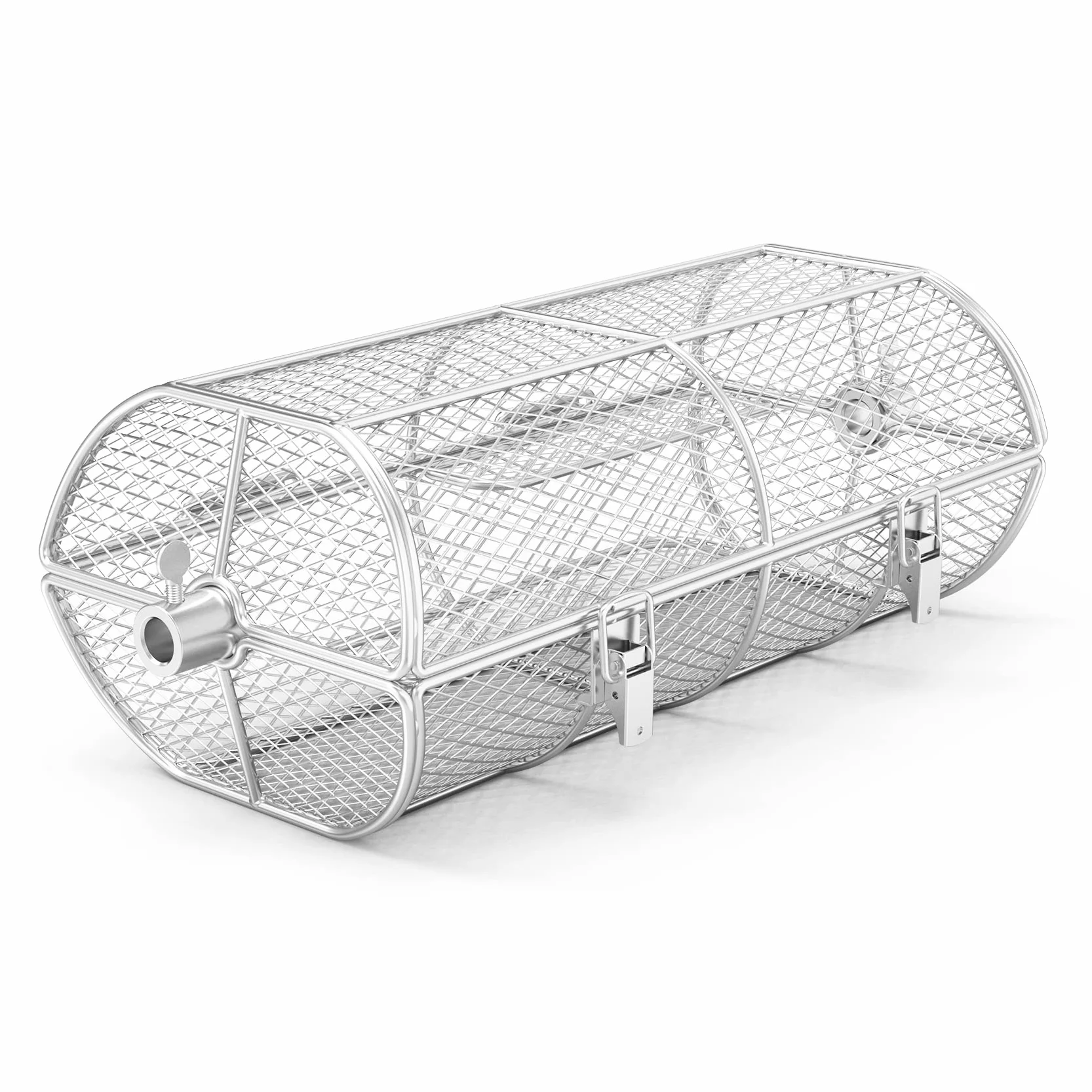 onlyfire BRK-6039 INOX Universal Rotisserie Parrilla maní habas Fritas Cesta se Adapta para Cualquier asador Parrilla de Gas