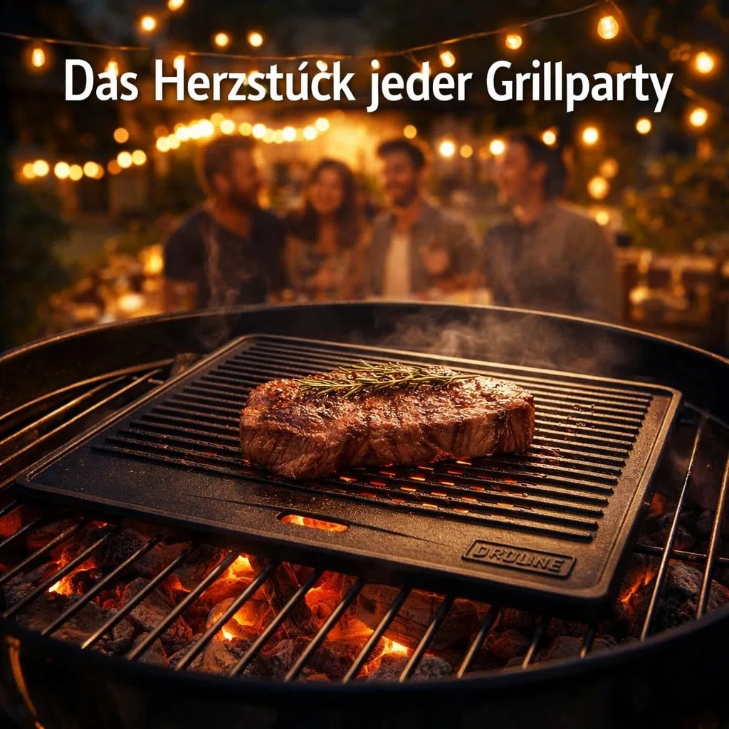 GP1 - Plancha para parrilla de la serie PRO/RED, placa reversible de hierro fundido, accesorio universal de 4,15 kg, 40 x 30 cm, revestimiento de esmalte acanalado y liso, superficie utilizable, color