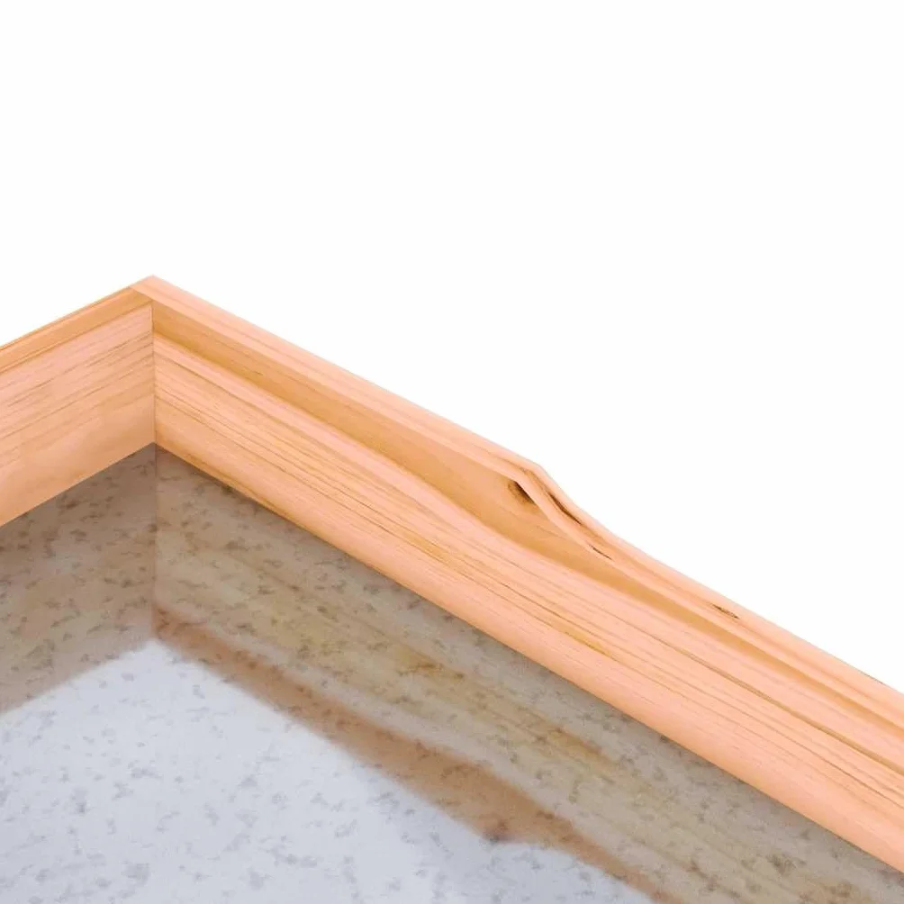 vidaXL Mesa para plantas con estantes madera abeto marrón 78x38x82,5cm