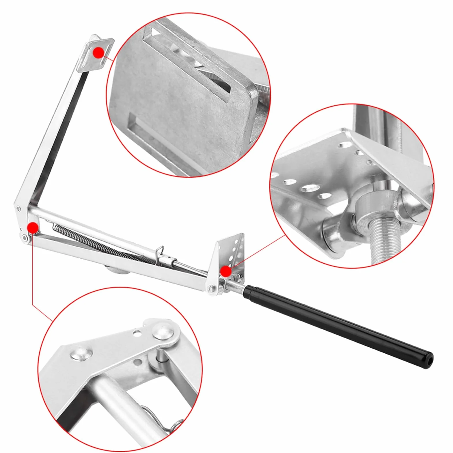 Ejoyous Kit De Abridor De Ventana De Invernadero De Aleación De Aluminio, Kit De Abridor De Ventana De Invernadero Kit De Abridor De Ventana Automático Abridor De Ventana Ajustable para Apertura De