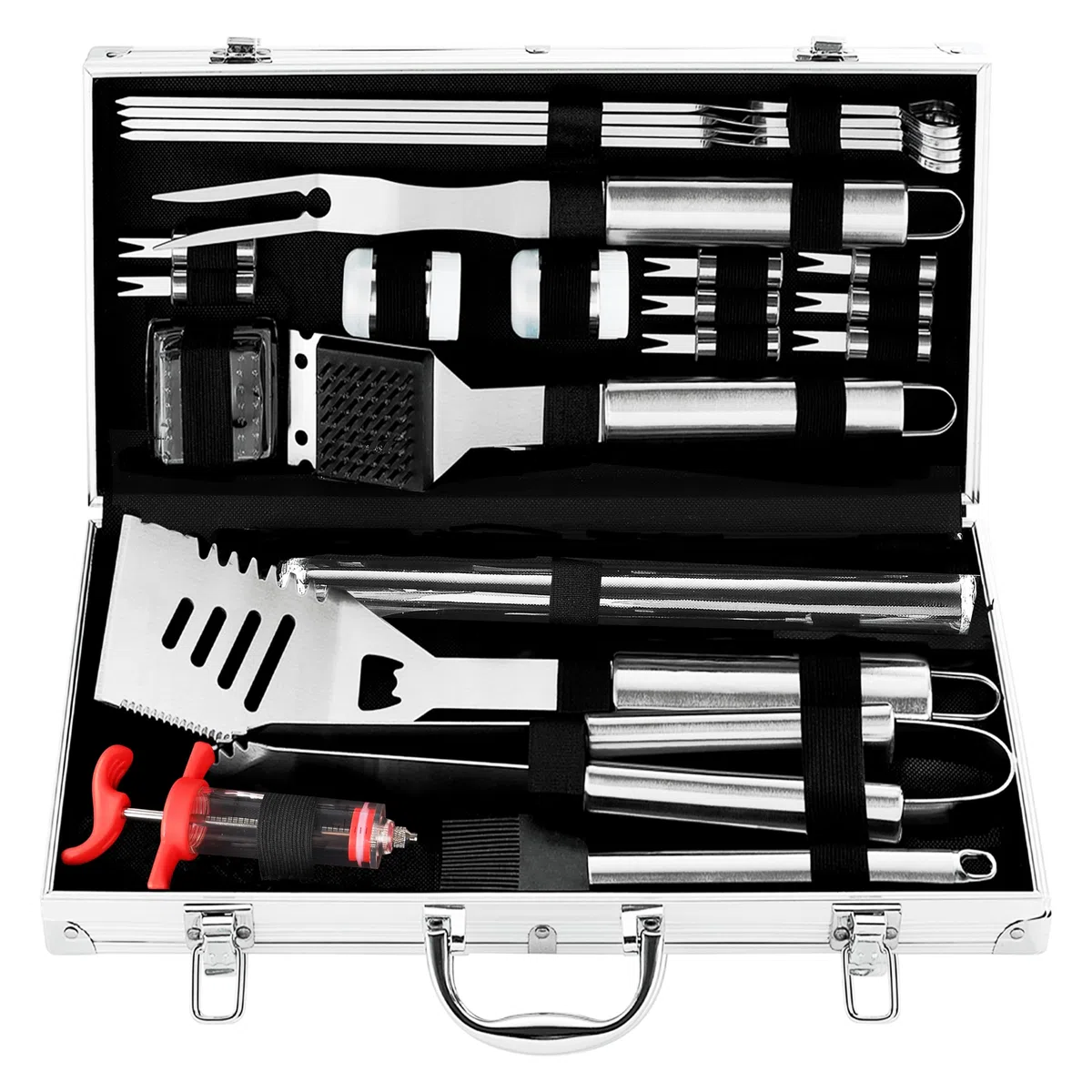 grilljoy 24PCS Kit de Utensilios para Barbacoa