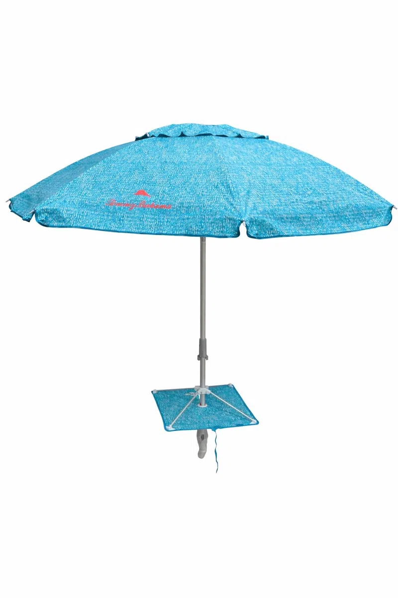Tommy Bahama Sombrilla de Playa Celeste 2.30 m de Diámetro con UPF 50+