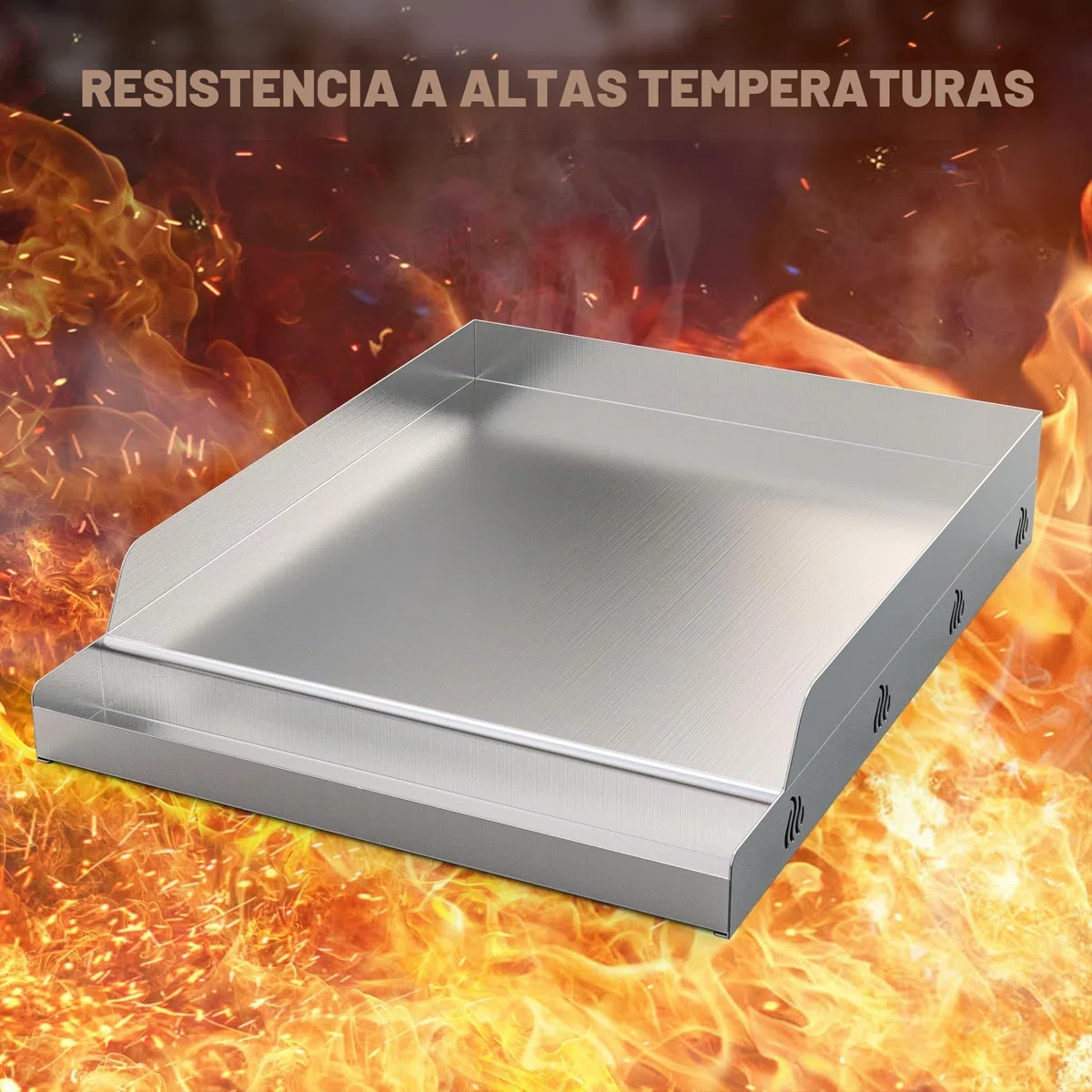 onlyfire Plancha para Barbacoa Rectangular de Acero Inoxidable, Plancha Placa para La Mayoría de Las Barbacoas de Gas y Carbón, 31.8x40.5x7cm