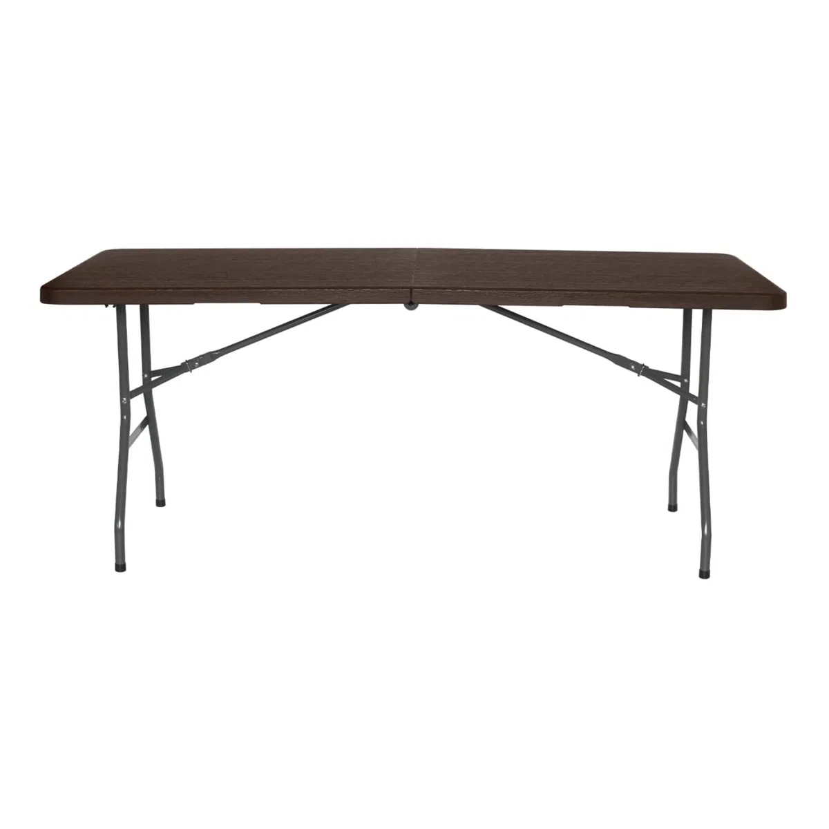 THINIA HOME Mesa Plegable Rectangular Efecto Madera 180x74x74cm