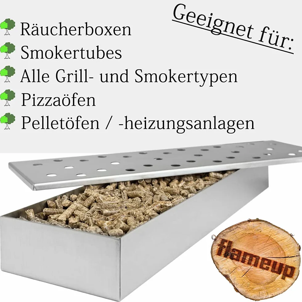 Pellets Madera Roble BBQ Barbacoa Parrilla 15 kg 30 kg Bolitas de Madera Fumar Flameup, Peso:30 kg