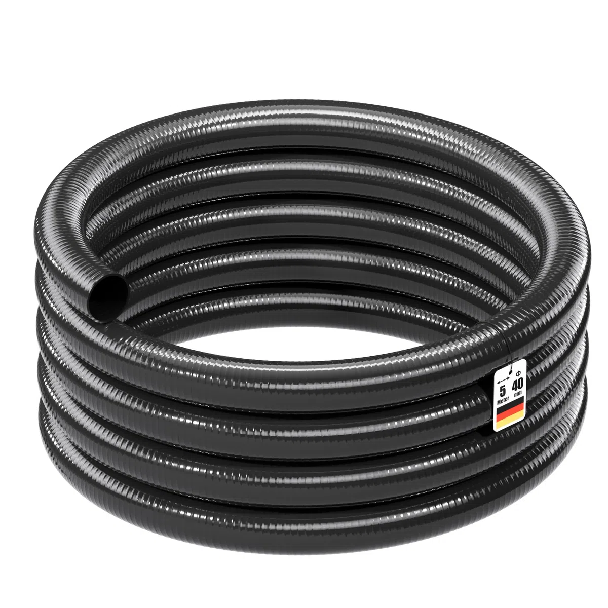 5m Manguera presión PVC D40mm 470g/m Bomba estanque