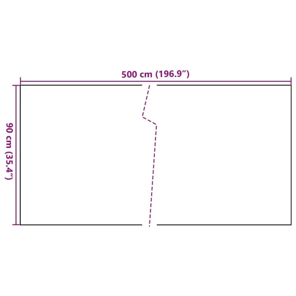 vidaXL Toldo para balcón ratán sintético marrón y Negro 500x90 cm, Pantalla de balcón, Pantalla de privacidad de jardín, Pantalla de Cerca