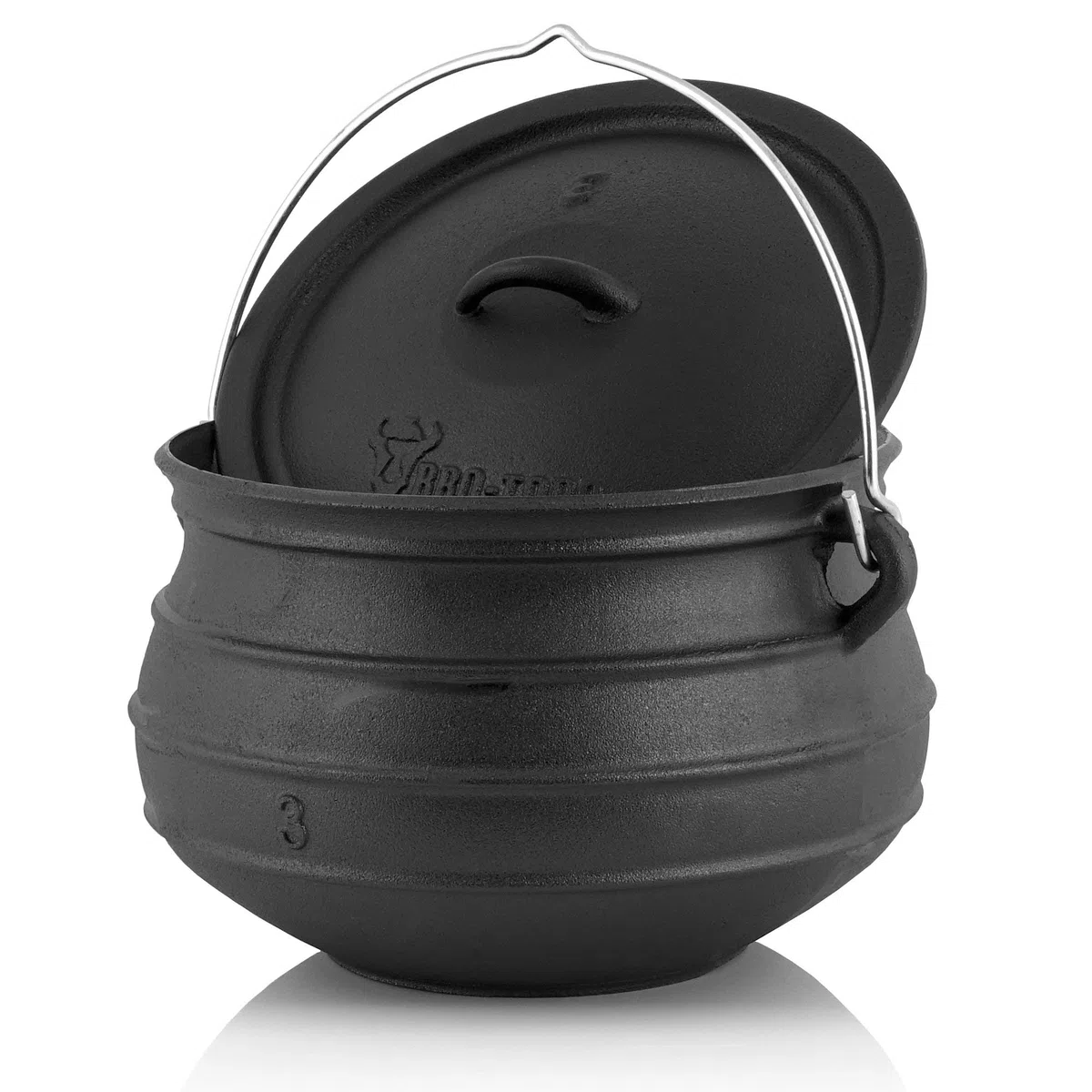 BBQ-TORO Potjie l Elección de Diferentes tamaños l Cacerola de Hierro Fundido l Horno holandés sudafricano