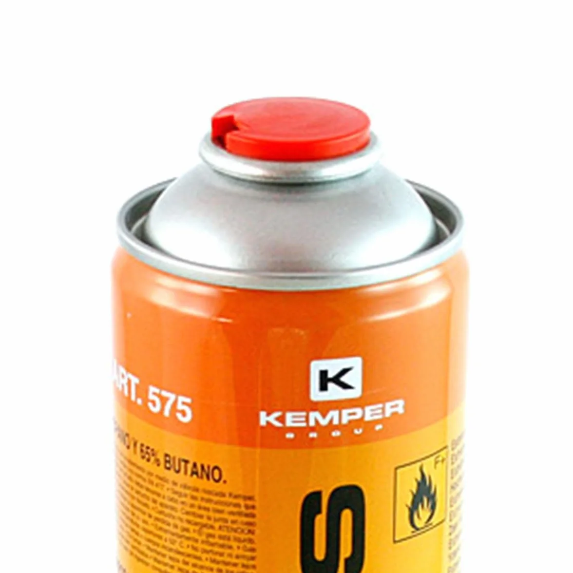 KEMPER - Cartuchos de gas 330 g Pack de 6 botellas Butano propano 600 ml de caramelo gas universal válvula 7/16