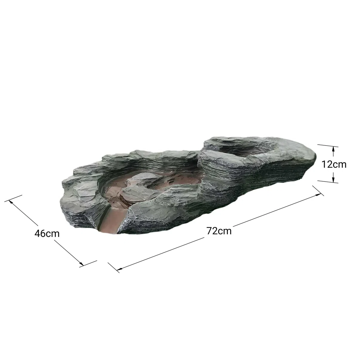 Köhko 14007Q - Piedra de agarre con entrada de agua para jardín