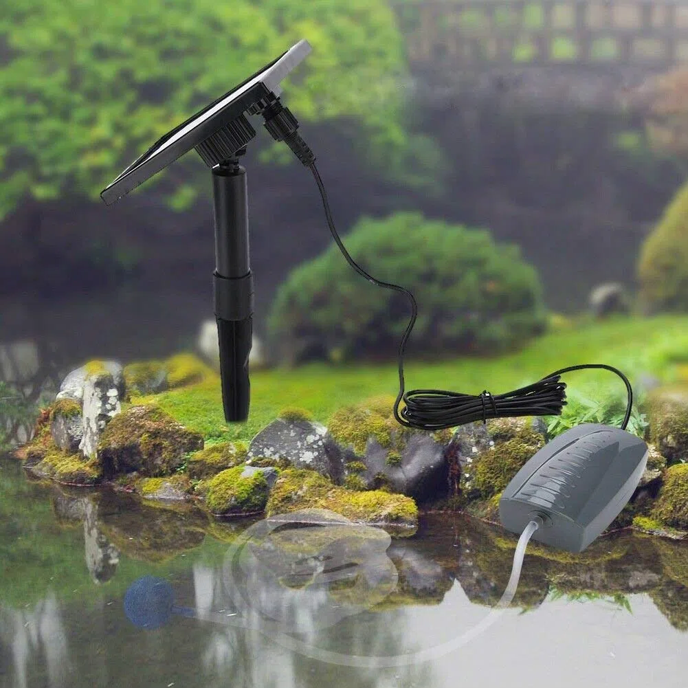 Garden mile Oxigenador sumergible para estanque de jardín, bomba de aire, aireador de oxígeno, piscina, acuario, tanque de peces tropicales, fuente de agua, hidropónico, 120 litros, tasa de flujo por