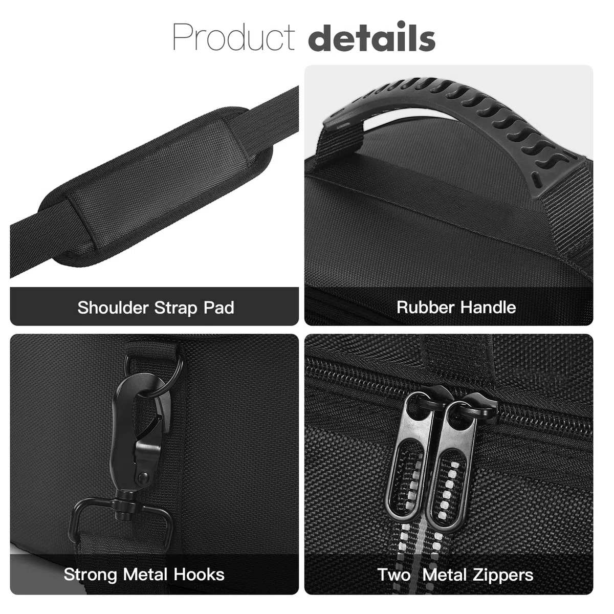 Funda de transporte compatible con BLUETTI Elite 30 V2/EB3A estación de energía portátil al aire libre, bolsa de almacenamiento con múltiples bolsillos, correa para el hombro y accesorios de