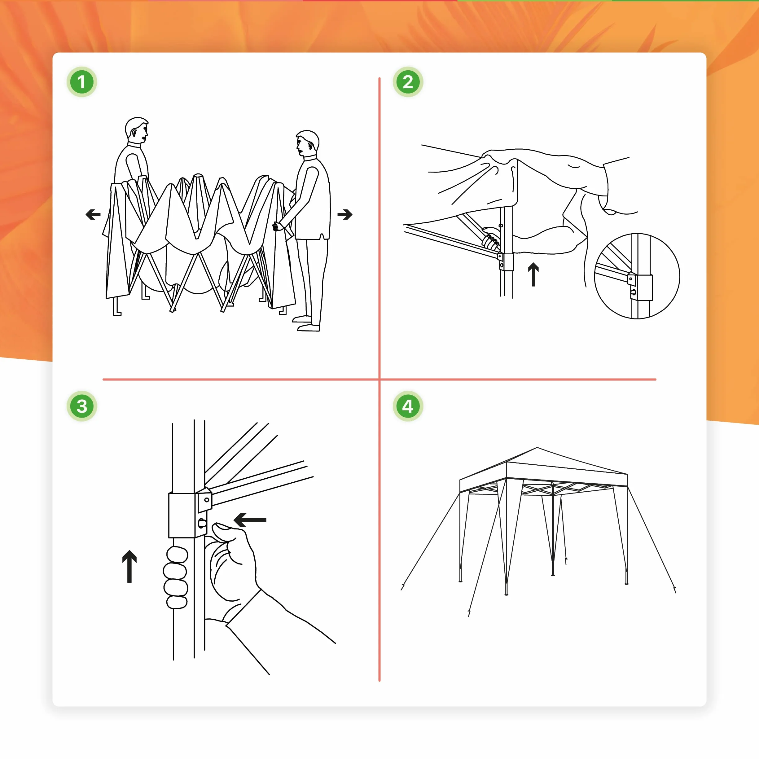 SMARTSUN Carpa Plegable 3x3m Javea Blanca Impermeable - Jardín Playa Campo Terraza - Bolsa de Transporte, Piquetas y Vientos