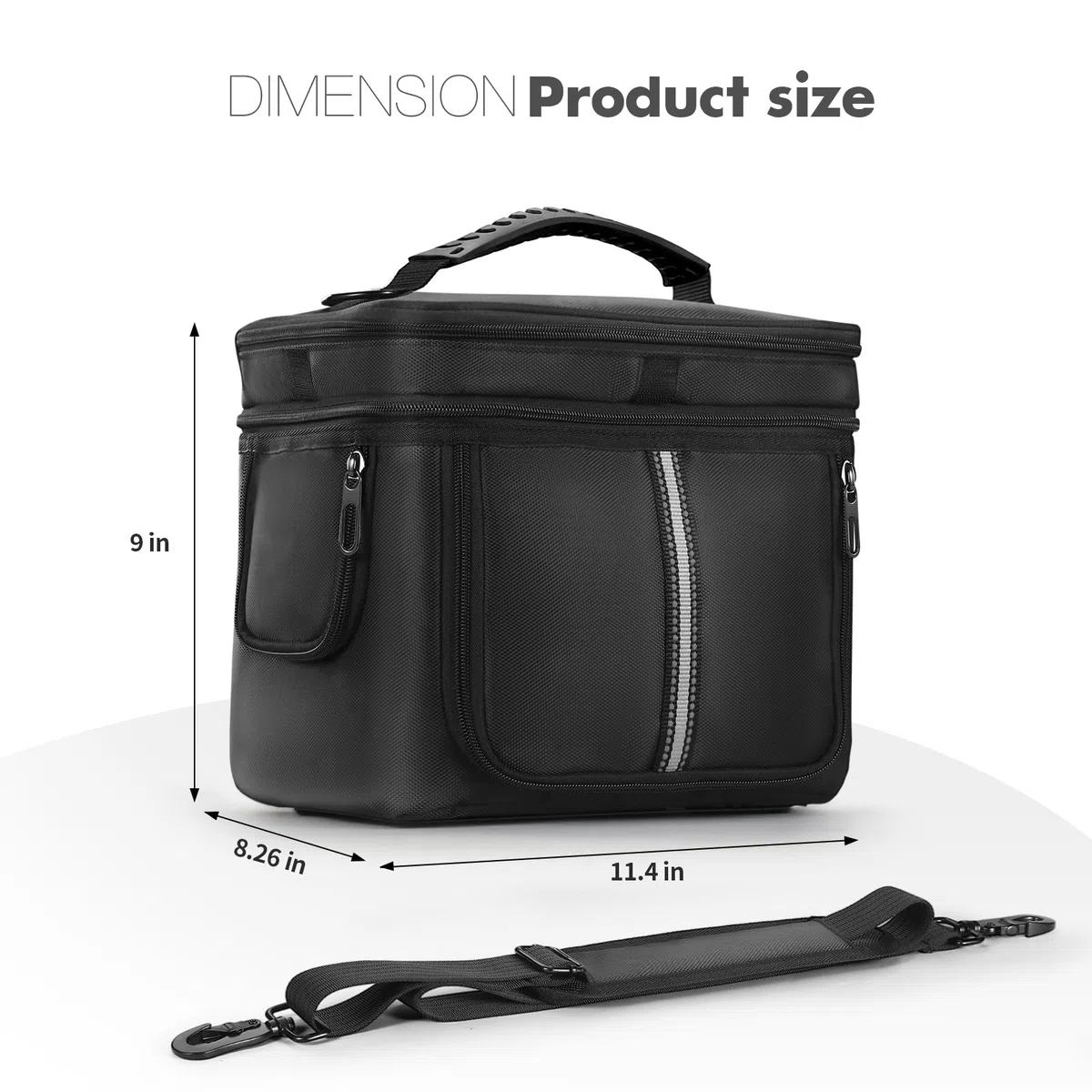 Funda de transporte compatible con BLUETTI Elite 30 V2/EB3A estación de energía portátil al aire libre, bolsa de almacenamiento con múltiples bolsillos, correa para el hombro y accesorios de
