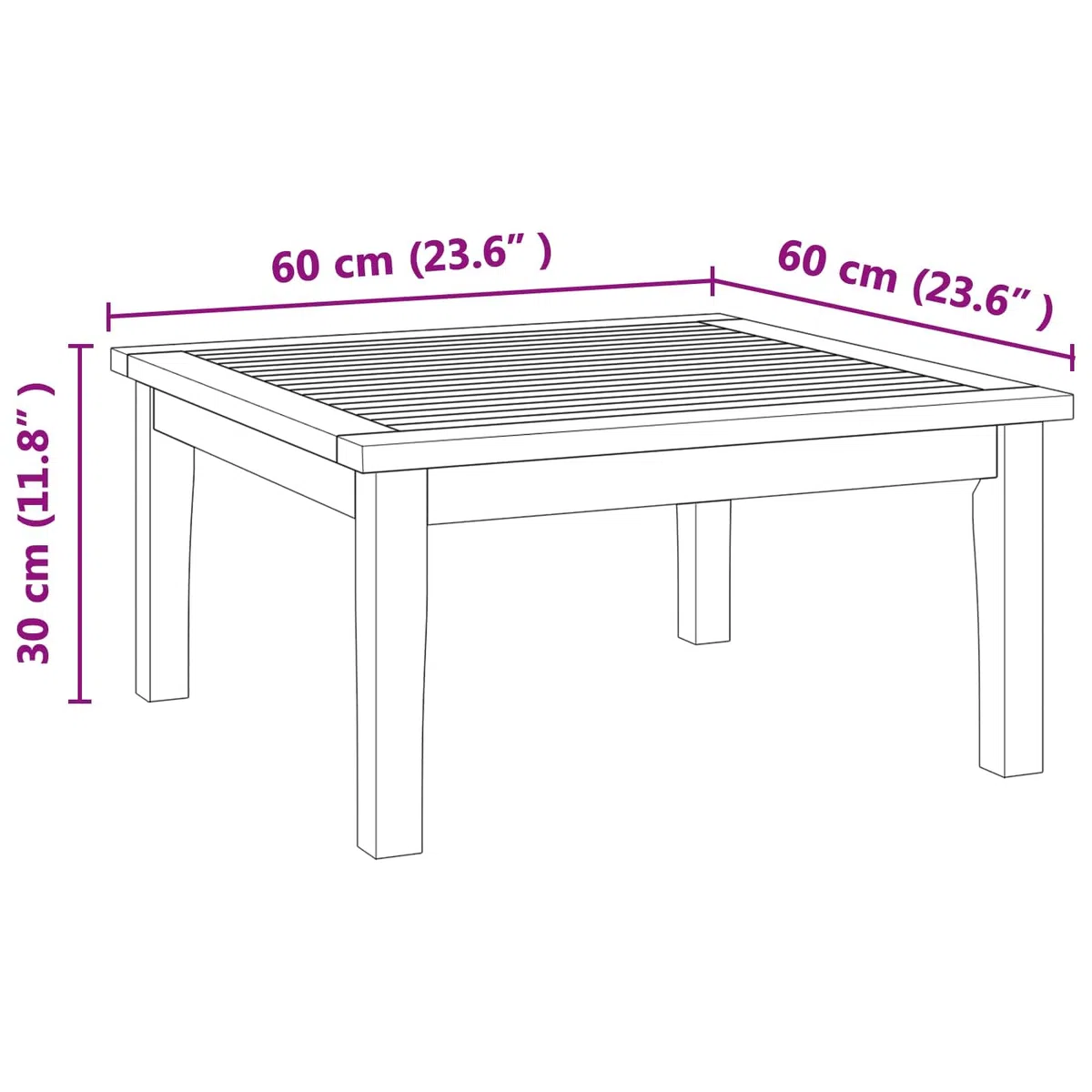vidaXL Mesa de Jardín Marrón Madera Maciza de Teca, Conjunto de Muebles de Jardín, Mesa Rectangular de Teca, Asientos Modernos, Resistente al Clima, Estilo Patios