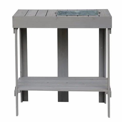 Herstera Garden Worbench - Mesas de Cultivo, 75 x 40 x 80 cm, Color Gris
