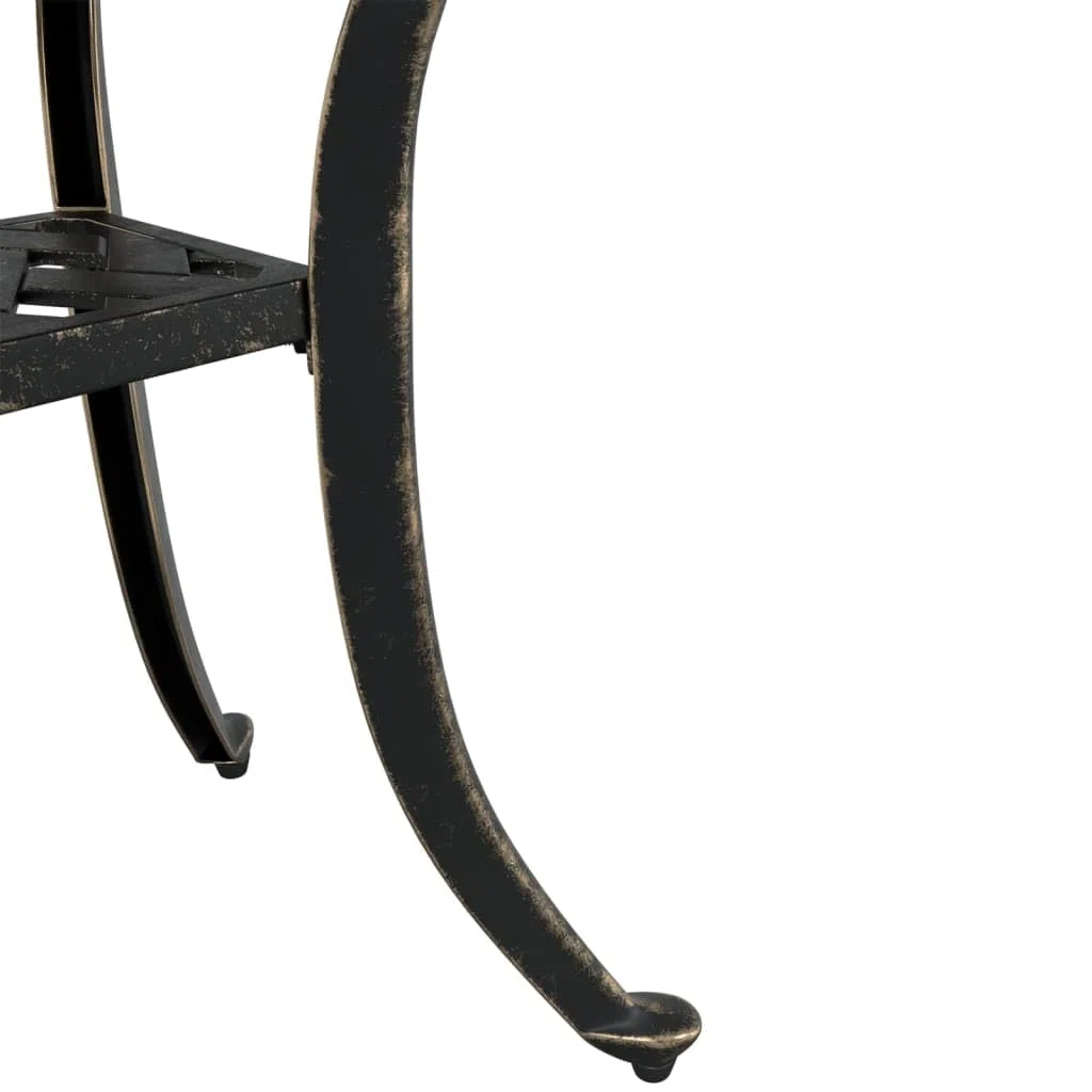 Mesa de Jardín Aluminio Fundido Bronce 53x53x53 cm, vidaXL