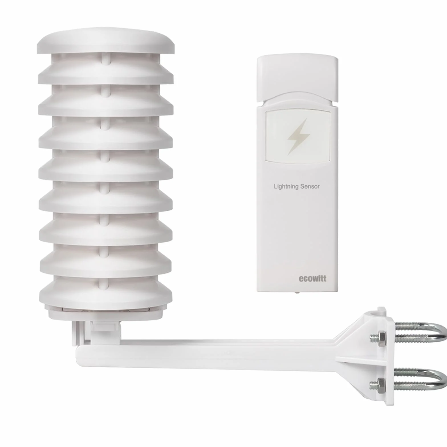 Ecowitt Sensor de detección de rayos inalámbrico WH57, sensor de estación meteorológica exterior para el ecosistema Ecowitt, solo accesorio 868MHz