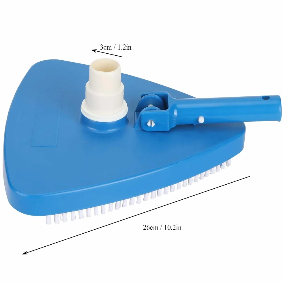 Piscina Triangular Boca de aspiración portátil ponderado de vacío Triangular de Succión Piscina Útiles de Limpieza para la Cabeza del Cepillo para Piscinas Piscinas estanques de Peces de Agua
