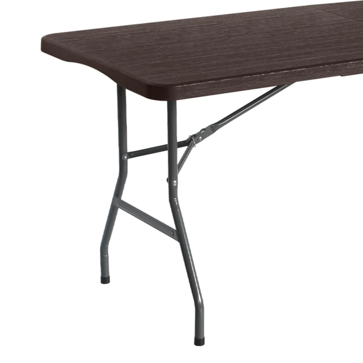 THINIA HOME Mesa Plegable Rectangular Efecto Madera 180x74x74cm