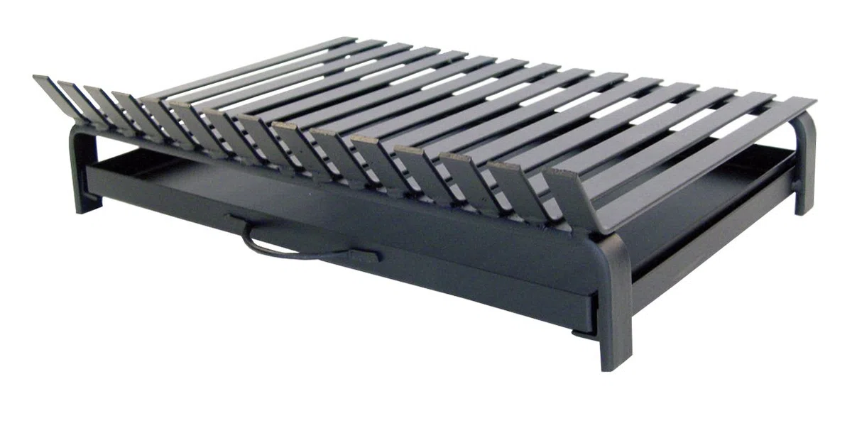 Imex El Zorro – Cajón Barbacoa para Obra | 60x40x10 cm | Hierro Pintado Resistente al Calor con Asas Metálicas | Ideal para Barbacoas de Obra y Cocinado con Carbón o Leña