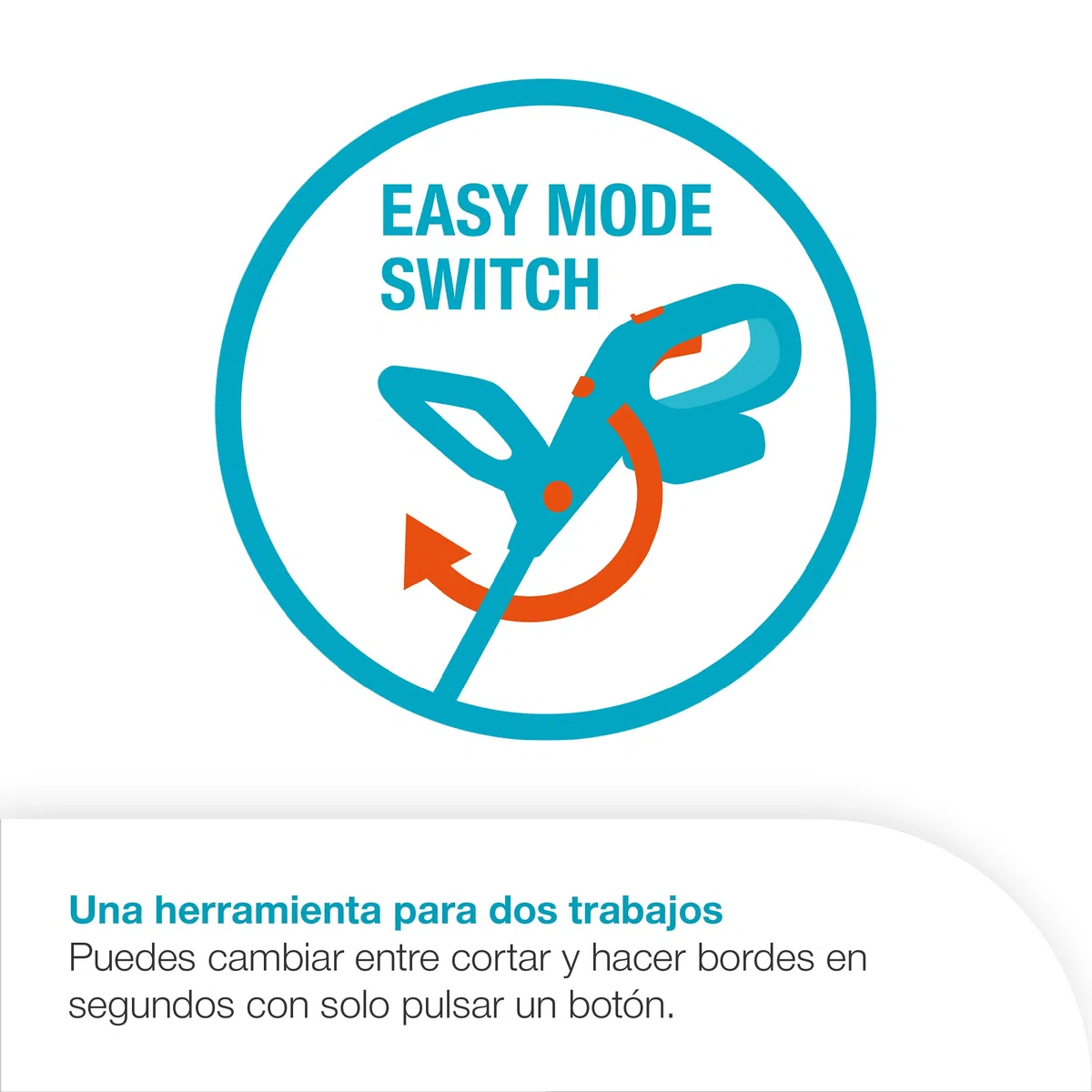 Gardena Cortabordes de batería EasyTrim 25/18V P4A Solo: Ligero, Corte de Bordes, Telescópico, Ergonómico, Sin Cable (14704-55)