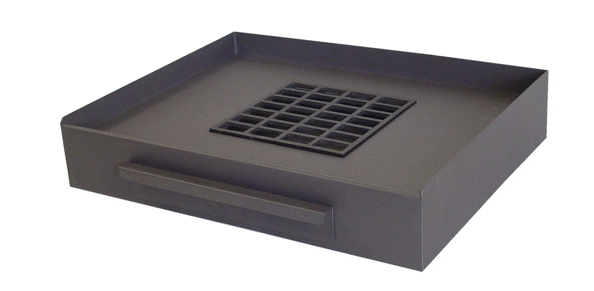 Imex El Zorro – Cajón Barbacoa para Obra de Acero Resistente | 52x40x11 cm | Acabado Gris Forja con Diseño Robusto y Duradero para Cocinar al Aire Libre