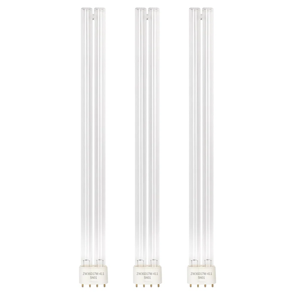 CPROSP 3 Pcs UVC Lámpara de Repuesto 41,5 cm, 36W 2G11 Lámpara Germicida, para Máquina de Filtros UVC de Estanque o Clarificadores, para la Limpieza y Clarificación de Estanques de Jardín