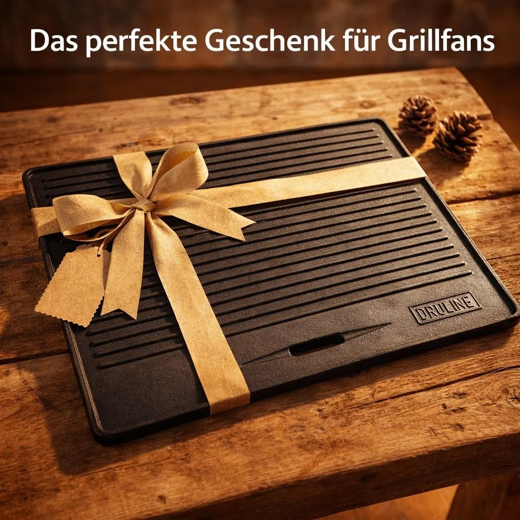 GP1 - Plancha para parrilla de la serie PRO/RED, placa reversible de hierro fundido, accesorio universal de 4,15 kg, 40 x 30 cm, revestimiento de esmalte acanalado y liso, superficie utilizable, color