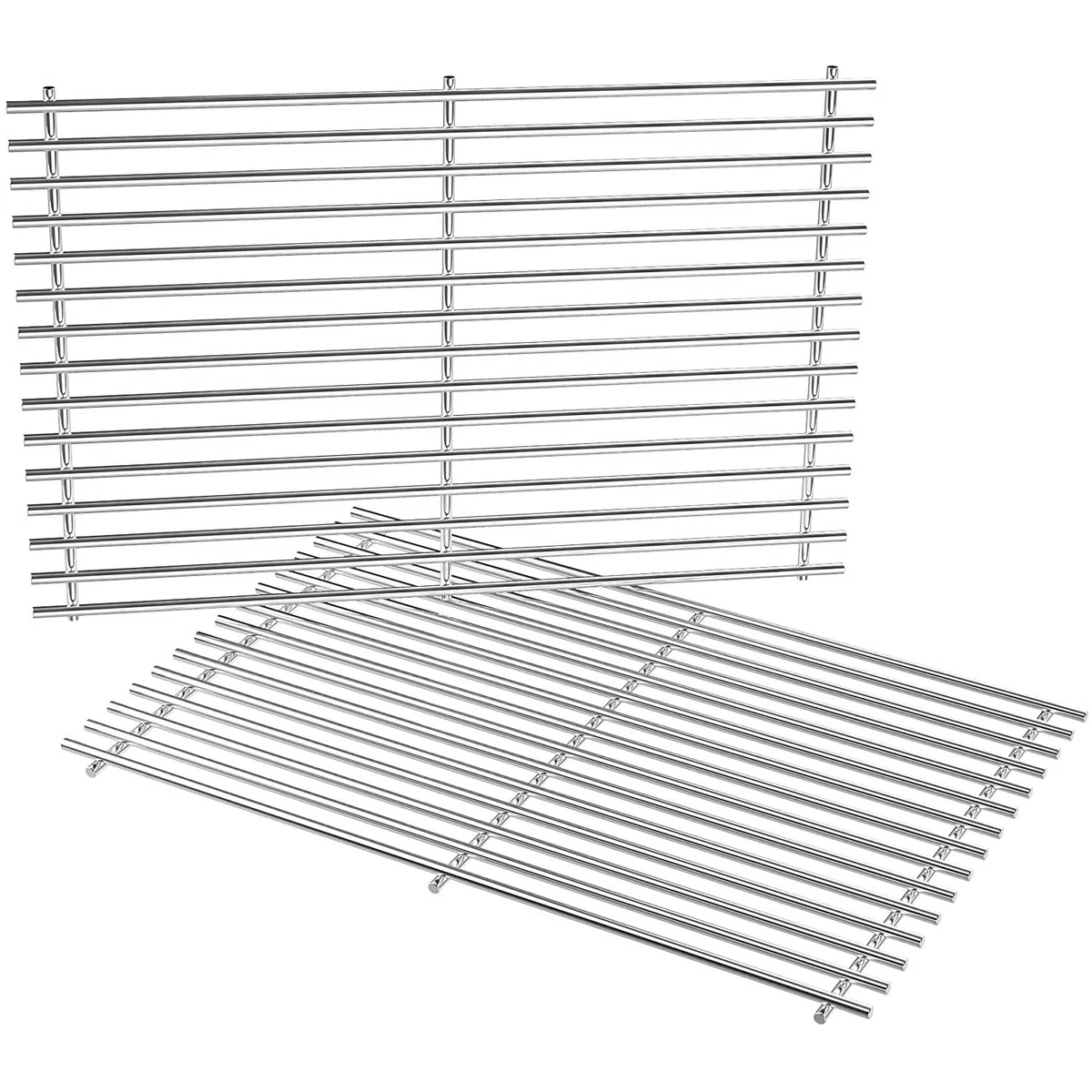 onlyfire Parrilla de Acero Inoxidable para Barbacoas de Gas Weber Genesis 300 Series, Rejilla Grill para Genesis E/S-310/320/330, EP-310/320/330 (2007-2016), Recambio para Weber 7528, 2 Piezas