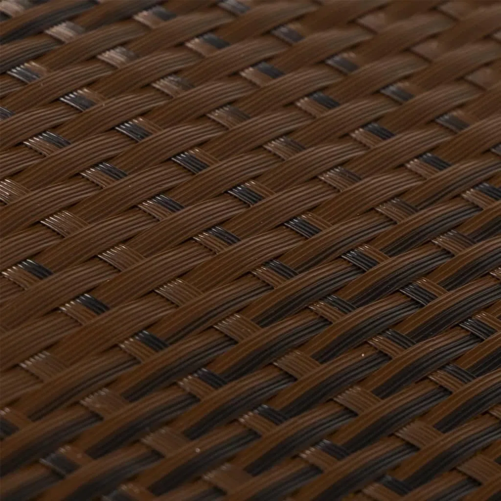 vidaXL Toldo para balcón ratán sintético marrón y Negro 500x90 cm, Pantalla de balcón, Pantalla de privacidad de jardín, Pantalla de Cerca