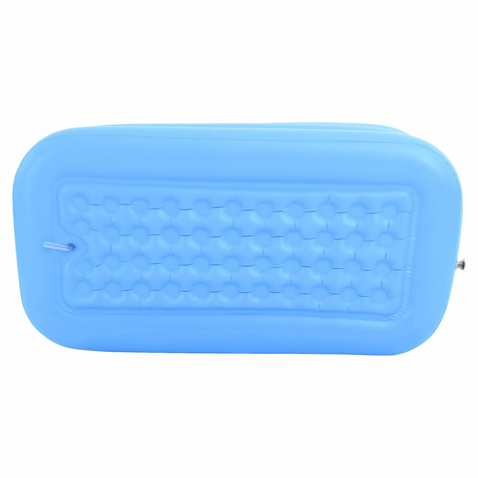 Bañera móvil para adultos, PVC plegable, bañera inflable, 160 x 84 x 64 cm, fondo de burbujas grueso, bañera de spa con tapa de cremallera para el hogar, camping y viajes, azul