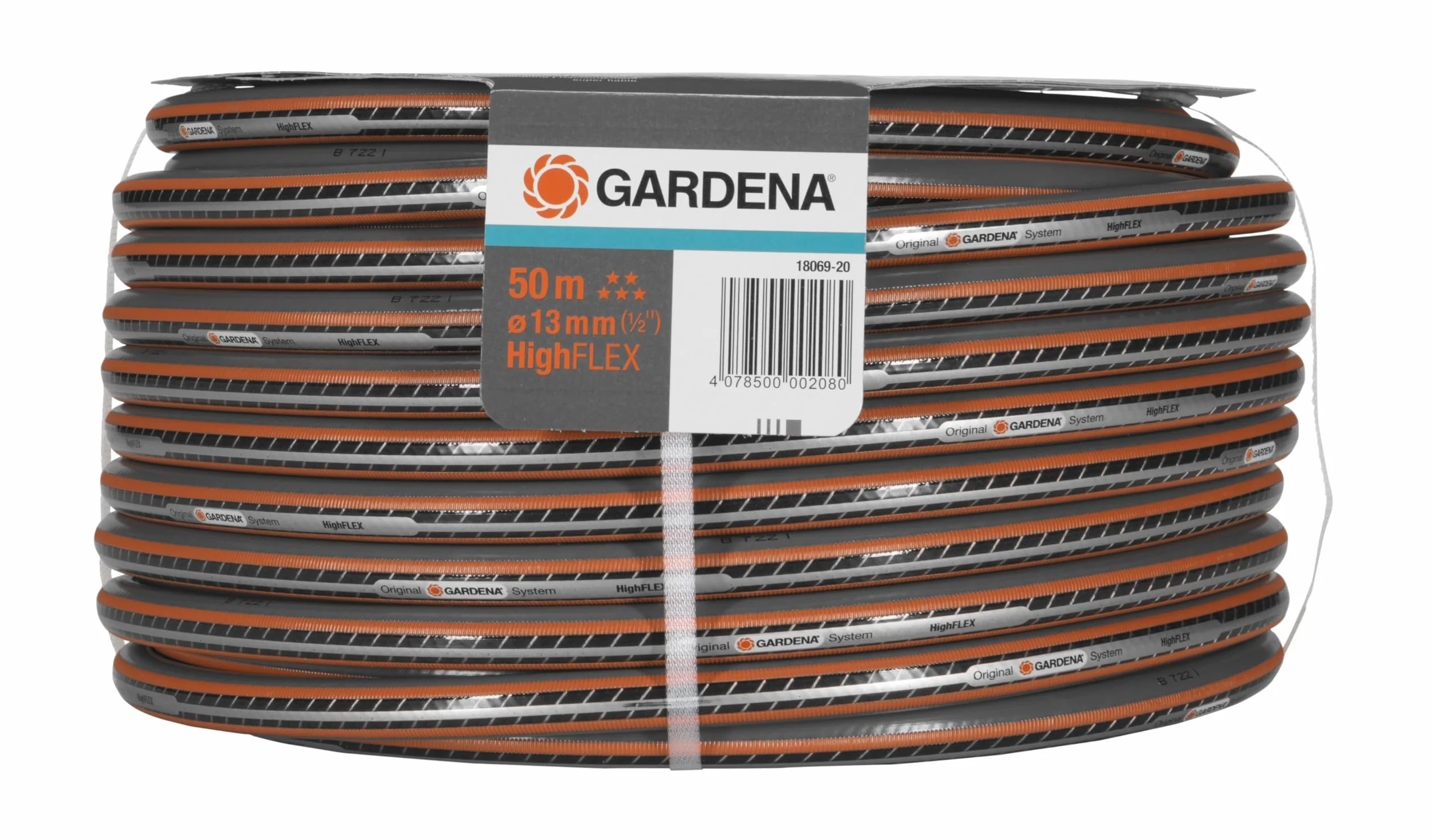 Gardena Comfort Highflex - Manguera (10 x 10, 13 mm, 1/2", 50 m, sin accesorios)